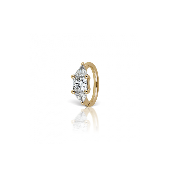 6.5mm Diamond Princess Triangle 3mm /YG