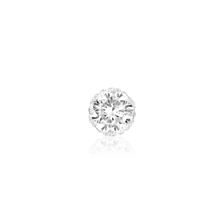 3mm Crown Set CZ /WG