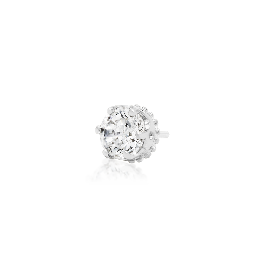 3mm Crown Set CZ /WG