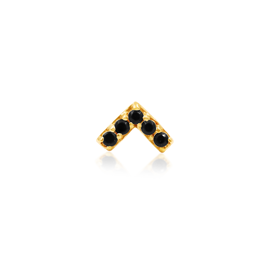 Chevron Black CZ /YG