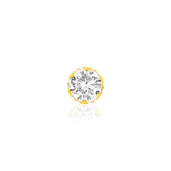 3mm Crown Set CZ /YG