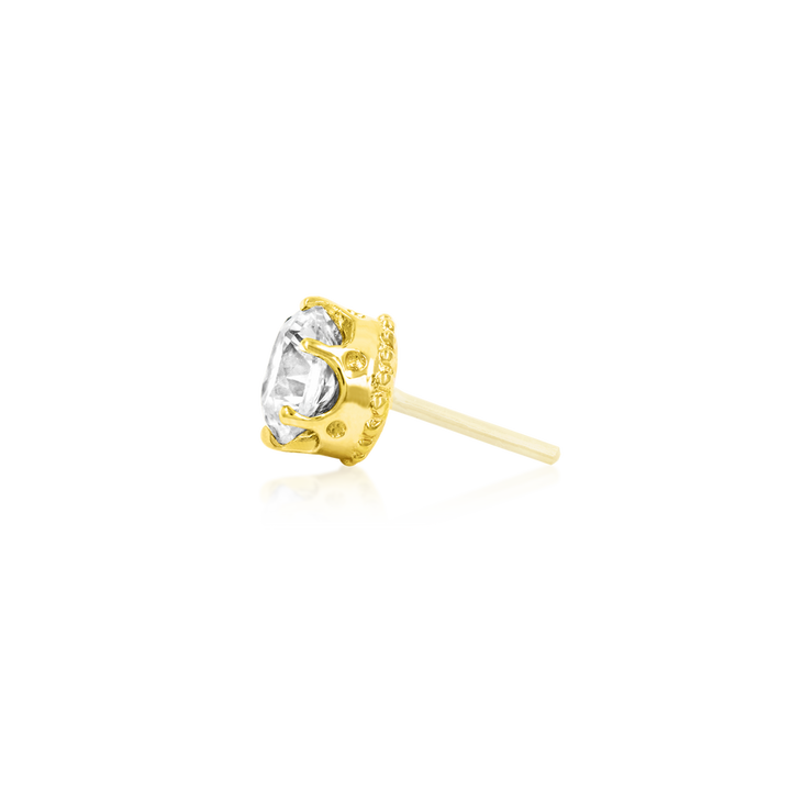 3mm Crown Set CZ /YG