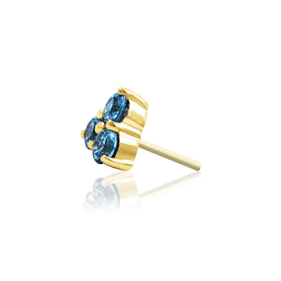 Gabbi Light Sapphire CZ /YG