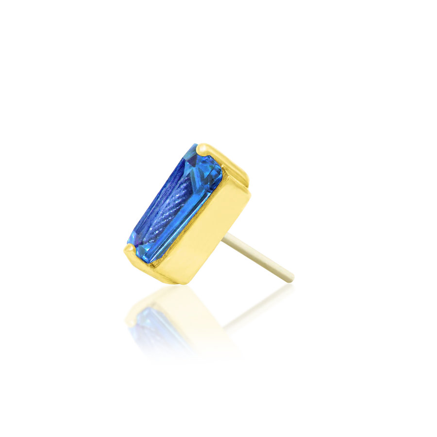 Hallie Sapphire CZ /YG