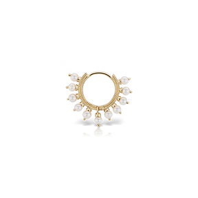 8mm Pearl Coronet Ring /YG