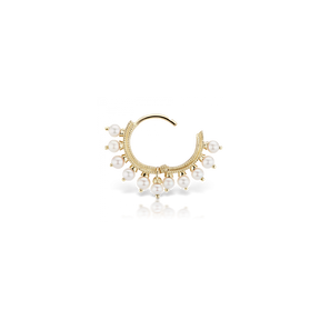8mm Pearl Coronet Ring /YG